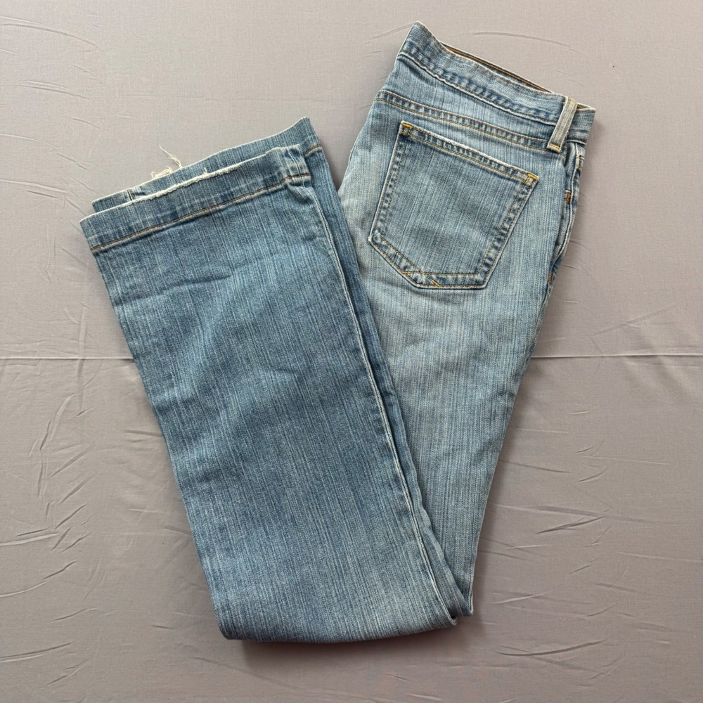 Gap Long and Lean Flare Jeans Light Wash Denim Size 8 Regular Vintage Y2K 2004